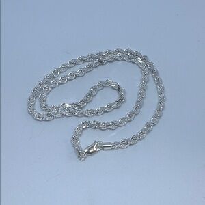 18” 3.5mm .925 Diamond Cut Rope Chain
